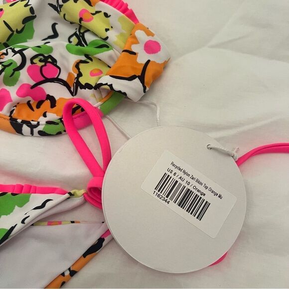 Princess Polly Zari Bikini Set Orange Multi Floral - Picture 5 of 6